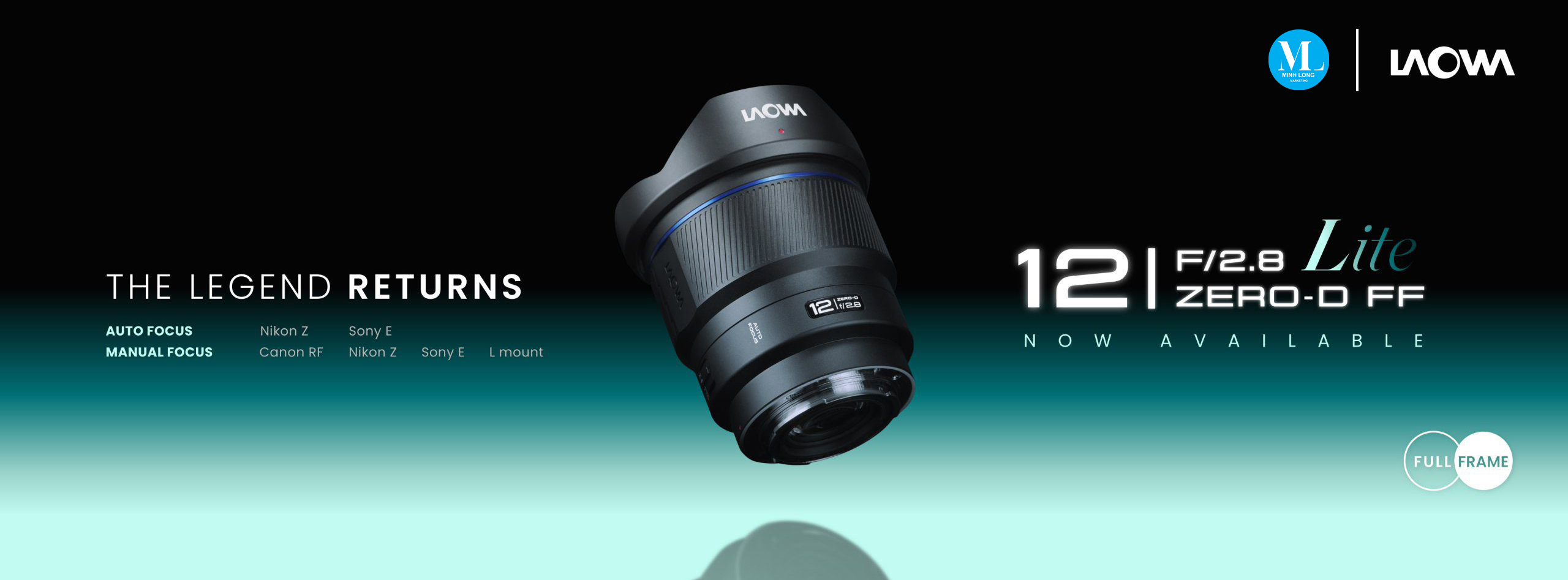Ống kính Laowa 12mm f/2.8 Lite Zero-D FF